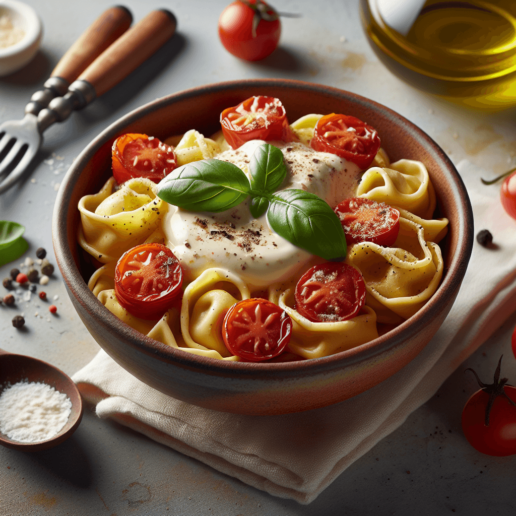 Cremige Tomatentortellini